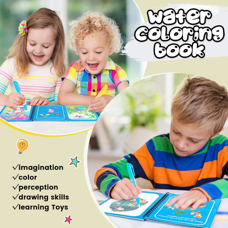 Magic Water Coloring Book Set
