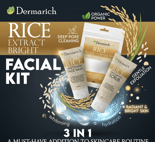 Dermarich - 3-in-1 Rice Extract Bright Facial Kit