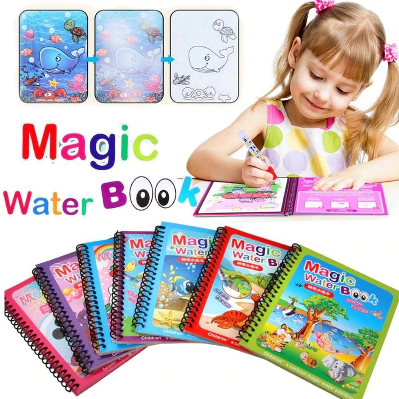 Magic Water Coloring Book Set
